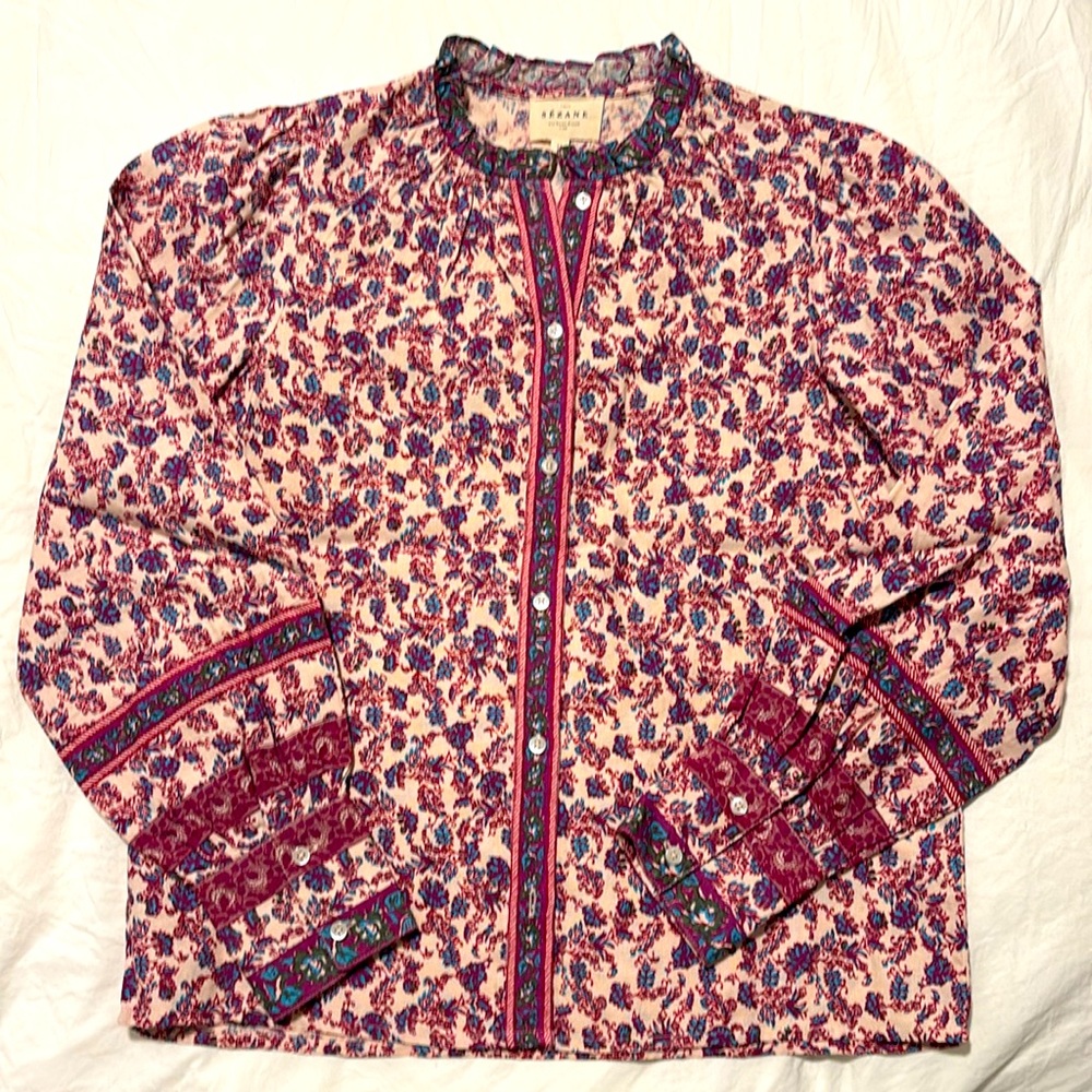 Sezane Printed Blouse “Ellora”